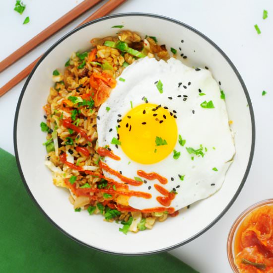 Kimchi Fried Rice with Cabbage - Recipe photo by alisonsallspice