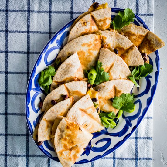 Southwest Veggie Quesadillas - Recipe photo by Spoonabilities