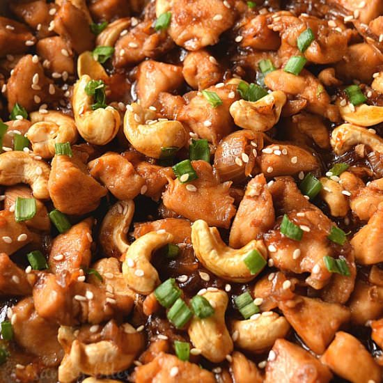 Cashew Chicken - Recipe photo by Savory Bites