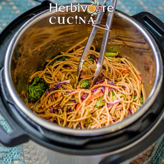 One Pot Vegan Thai Curry Noodles - Recipe photo by Herbivore Cucina