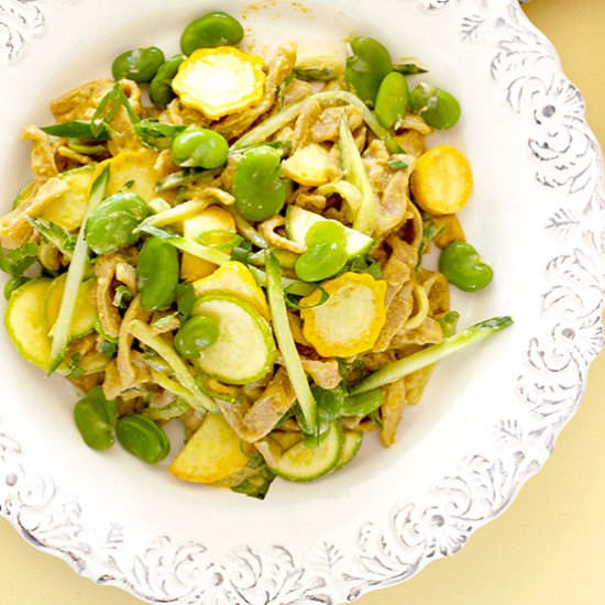taiwanese fava bean cold noodles - Recipe photo by healthyfeels