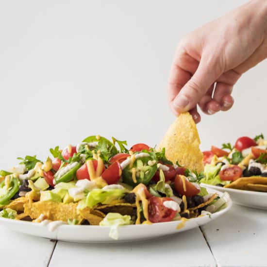 Vegan Nachos - Recipe photo by Plentyfullvegan