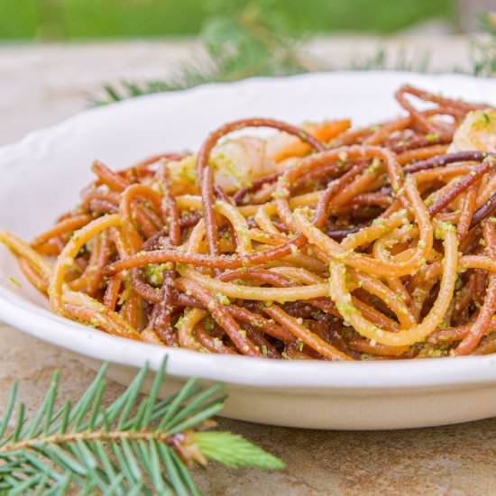 Spruce Tips Pesto - Recipe photo by HIldaskitchenblog