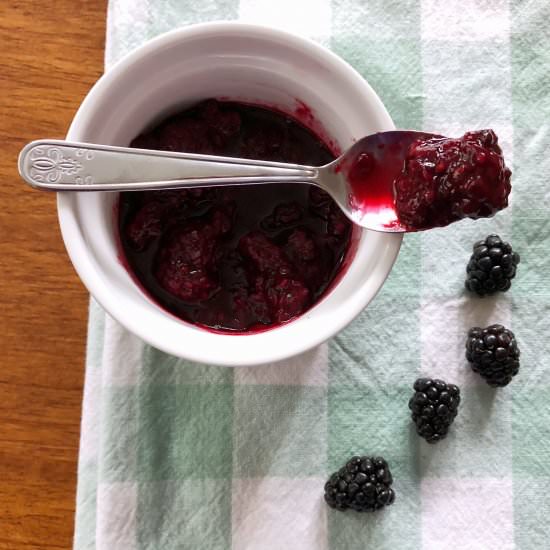Easy Peasy Blackberry Compote - Recipe photo by whiskandwhiskers