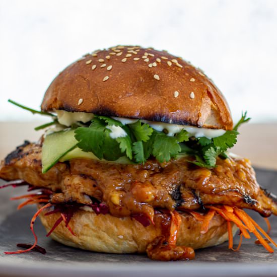 Chicken Satay Sandwich - Recipe photo by AnotherFoodBlogger