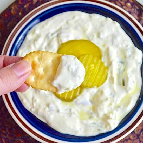 Easy Pickle Dip - Recipe photo by jeanieandluluskitchen
