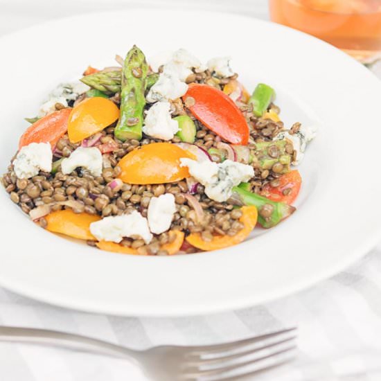 Lentil and Asparagus Salad - Recipe photo by Brian Jones