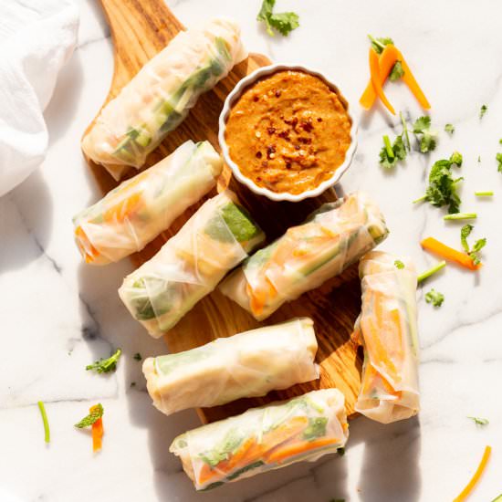 Vegan Spring Rolls - Recipe photo by richa