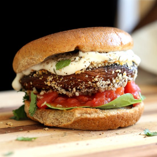 Portobello Mushroom Burger - Recipe photo by richa