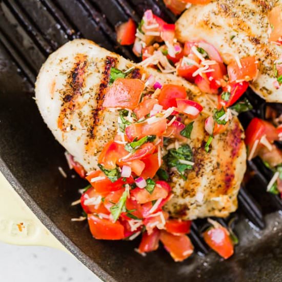 Bruschetta Chicken - Recipe photo by rachelcooksblog