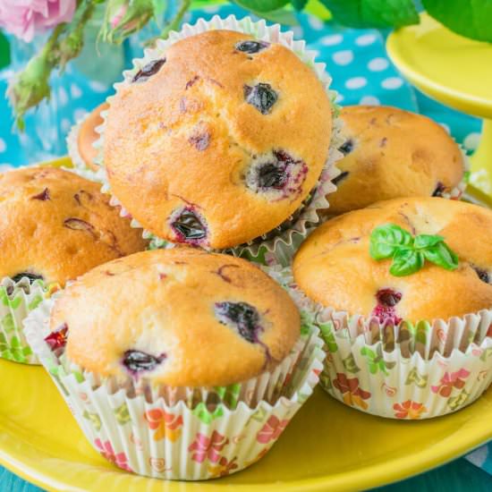 Blackcurrant Muffins - Recipe photo by niftyrecipe