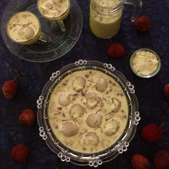 Stuffed Lychee In Rabdi - Recipe photo by Lakshmis Cookbook