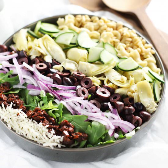 Mediterranean Pasta Salad - Recipe photo by Zestedlemon