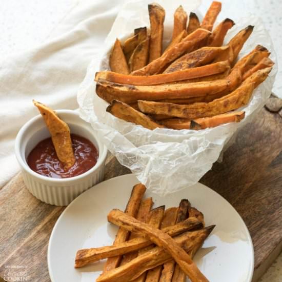 Baked Sweet Potato Fries - Recipe photo by amandascookin