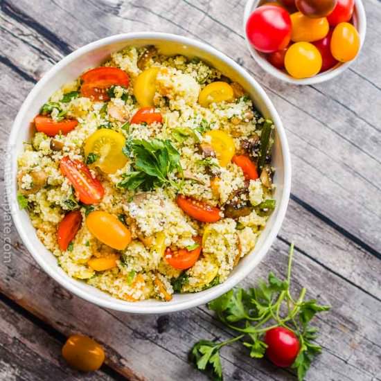 Couscous with Grilled Vegetables - Recipe photo by homeandplate