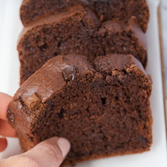 Healthy chocolate zucchini bread - Recipe photo by The clever meal