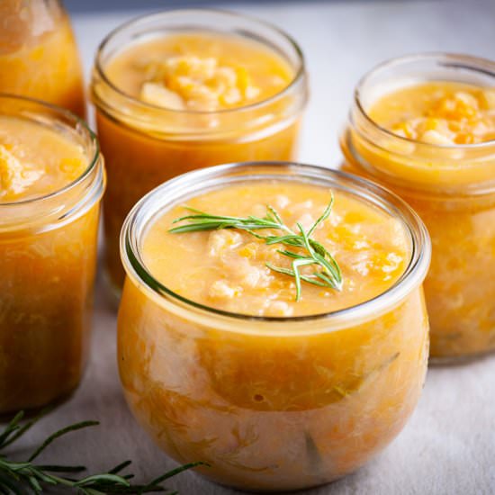 Homemade Rhubarb-Apricot Compote - Recipe photo by Mychefsapron