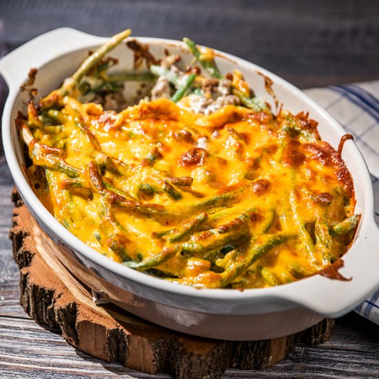 Cheesy Green Bean & Pork Casserole - Recipe photo by Magos