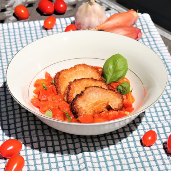 Lions Mane Mushroom in Tomato Sauce - Recipe photo by veryveganval