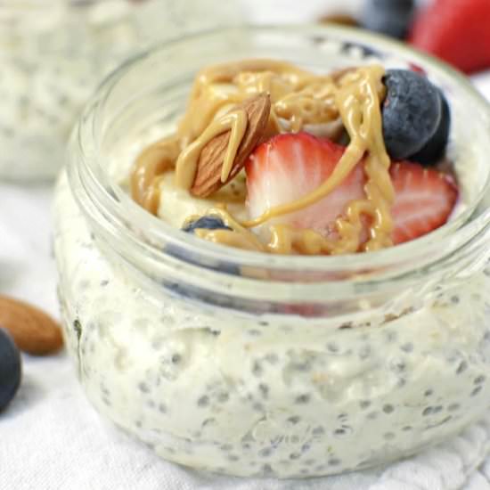 Overnight Oats with Greek Yogurt - Recipe photo by katemovingforward