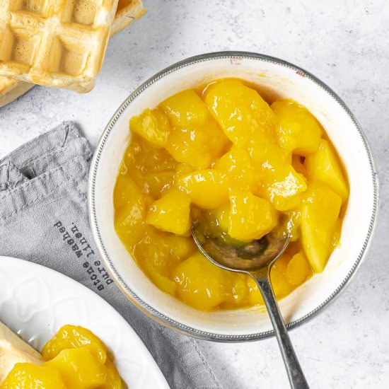 Mango Compote - Recipe photo by veggie desserts