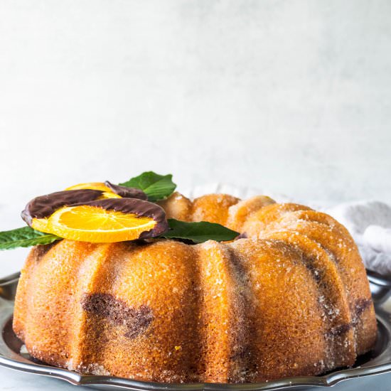 Chocolate Orange Marble Cake - Recipe photo by piesandtacos