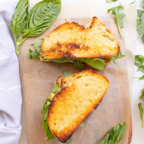 Roasted Tomato Sandwiches - Recipe photo by This Savory Vegan