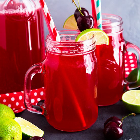 Cherry Limeade - Recipe photo by anniesnomsblog