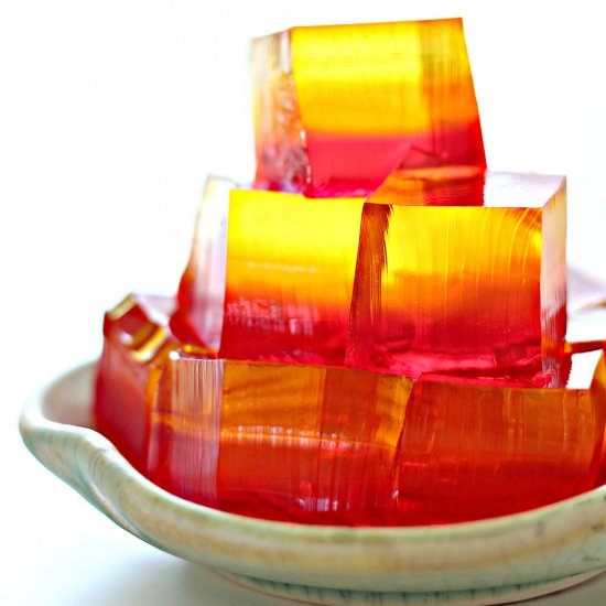 Fancy Ombré Finger Jello Recipe - Recipe photo by squirrelsofafeather