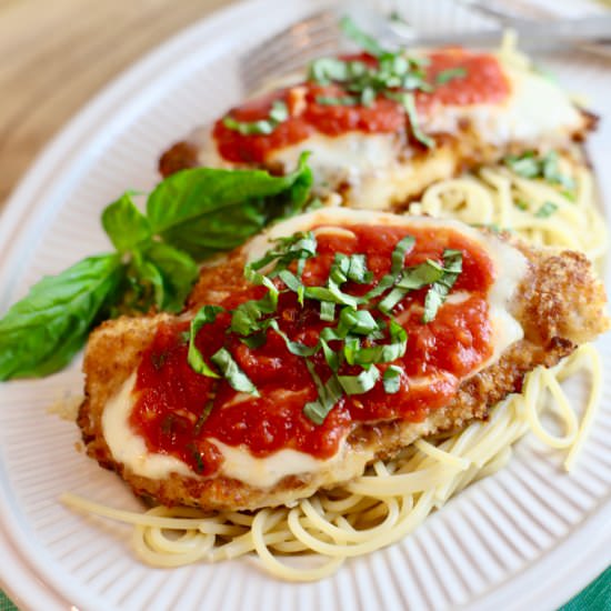 Easy Chicken Parmesan - Recipe photo by Grits and Pinecones