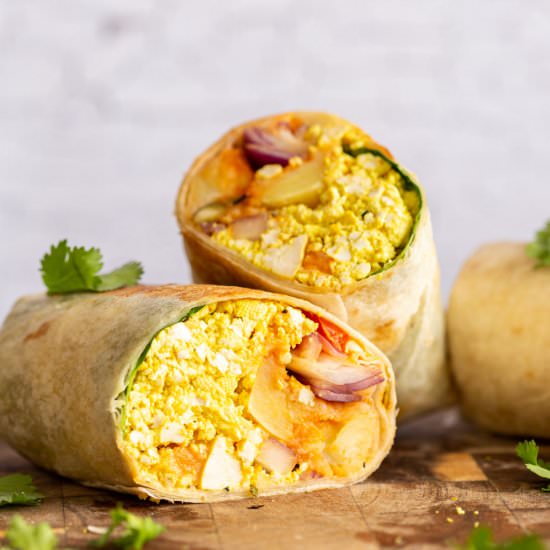 Vegan Breakfast Burrito - Recipe photo by richa