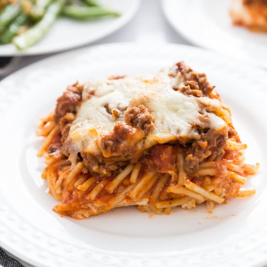 Million Dollar Baked Spaghetti - Recipe photo by familyfreshmeals