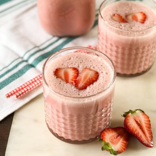 Strawberry Lassi - Recipe photo by Simple Sumptuous Cooking