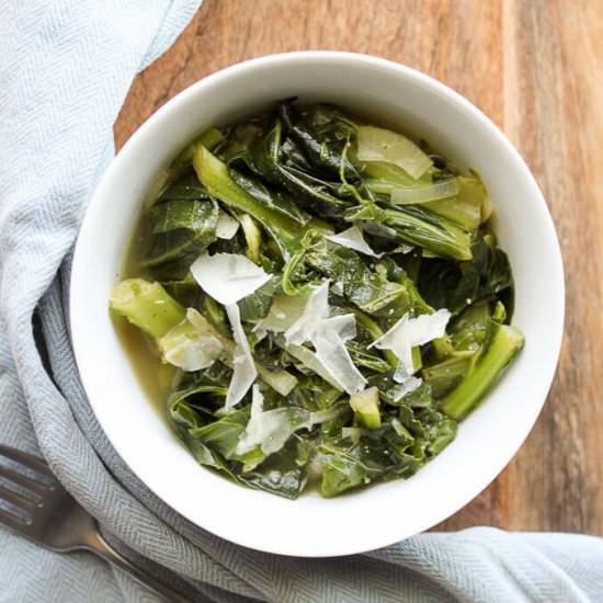 Braised Collard Greens - Recipe photo by LifesLittleSweets