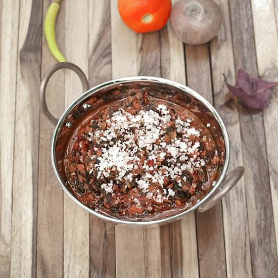 Cooked Red Amaranth Leaves - Recipe photo by MasalaHerb