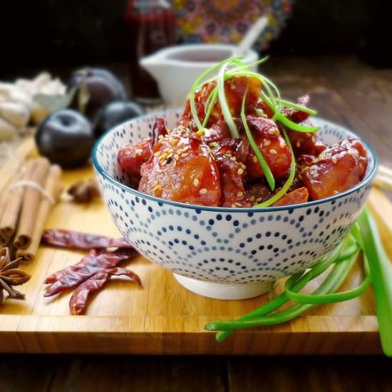 Spicy Plum sauce Chicken Bowl - Recipe photo by MyHomeDiaryinTurkey