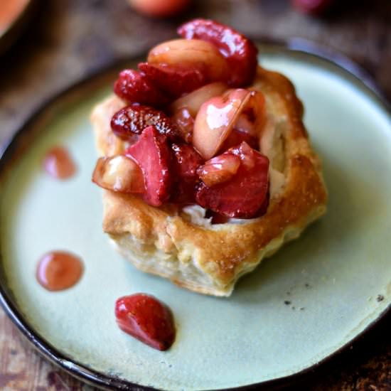 Summer Fruit Puff Pastry Dessert - Recipe photo by The Boozy Oyster