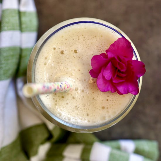 Tropical Pineapple Smoothie - Recipe photo by simmerandsauce