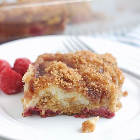 Cheesecake Swirled Brown Sugar Cak - Recipe photo by 5boysbaker