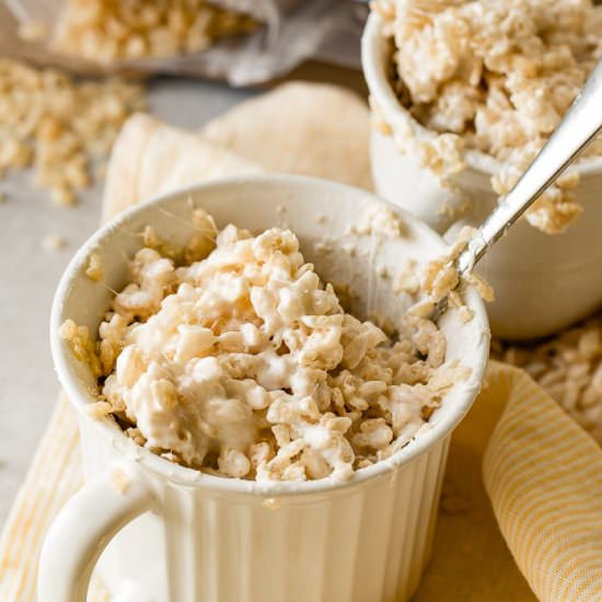 RICE KRISPIE TREAT IN A MUG FOR ONE - Recipe photo by sweetbasil