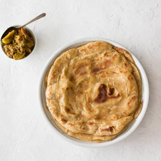Lachha Paratha (Layered Flatbread) - Recipe photo by pakistaneats