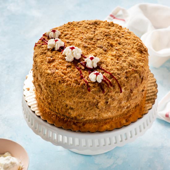 Honey cake aka Medovik - Recipe photo by Lets eat together