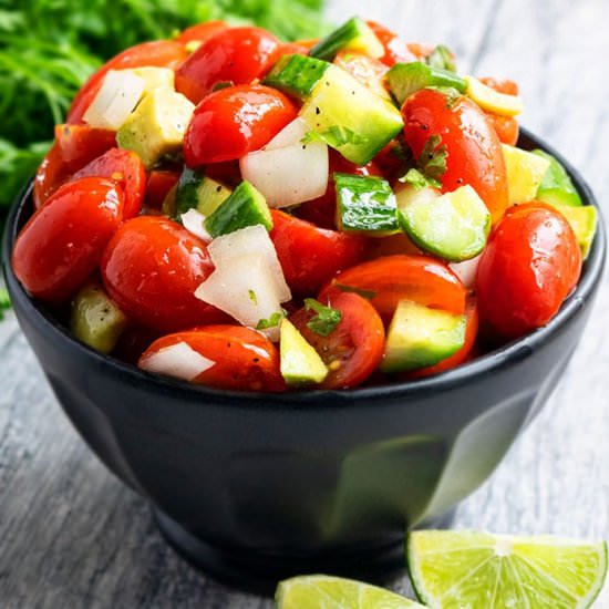 Cucumber Tomato Salad - Recipe photo by 1PotRecipes