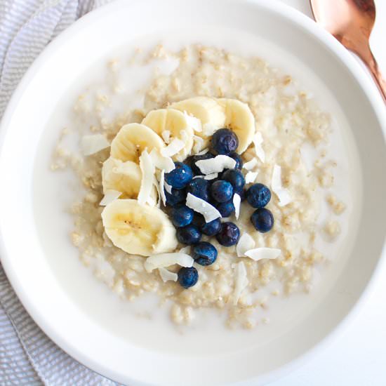 Creamy Instant Pot Oatmeal - Recipe photo by TheBetteredBlondie
