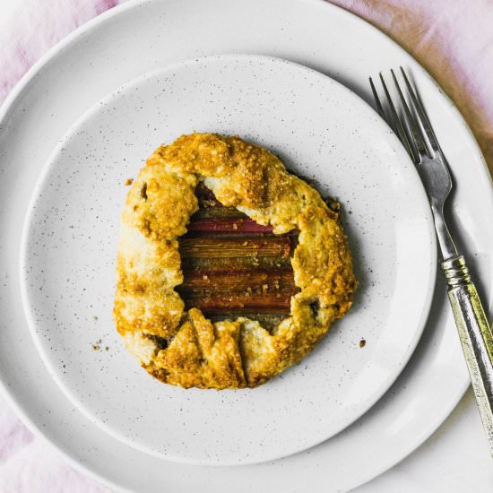 Rhubarb-Orange Galettes - Recipe photo by Never Not Hungry