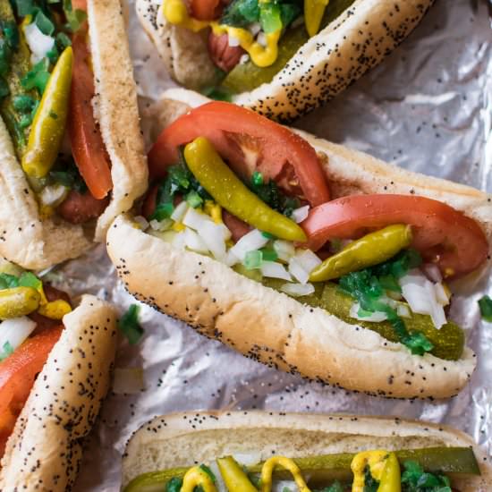 Chicago Style Hot Dogs - Recipe photo by CarolynsCooking