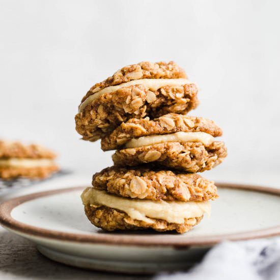 Gluten-Free Oatmeal Cream Pies - Recipe photo by saltedplains
