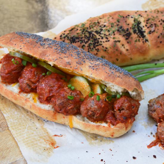 Miso turkey meatballs - Recipe photo by Shamshiri cAfe