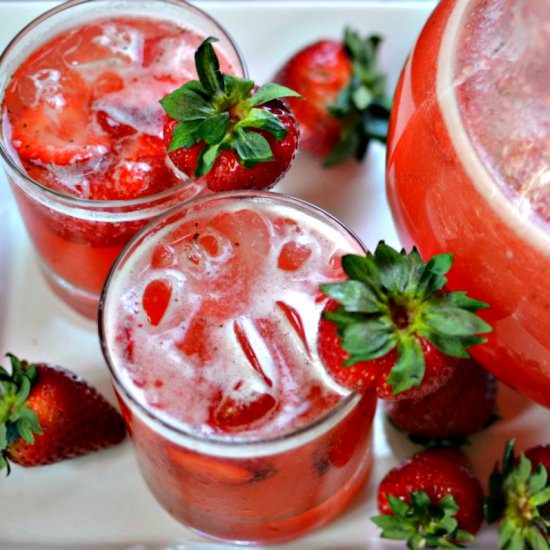 Fresh Strawberry Lemonade - Recipe photo by Small Town Woman