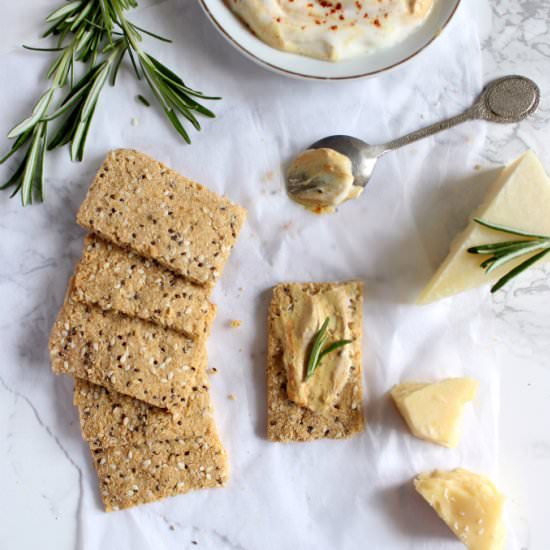 Sesame and chia seed crackers - Recipe photo by The Candid Kitchen